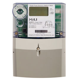 Medidor seguro plástico da energia da fase monofásica do PC, medidor da hora de quilowatt com disposição das BS/RUÍDO